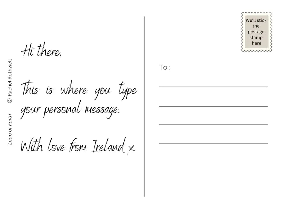 Leap Of Faith By Rachel Rothwell Print-On-Demand Postcard