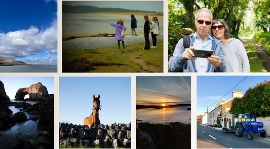 Collage of photos by Love From Ireland Postcard Perfect Photowalk photographers Claire O'Rorke and Emma Lou Kerr