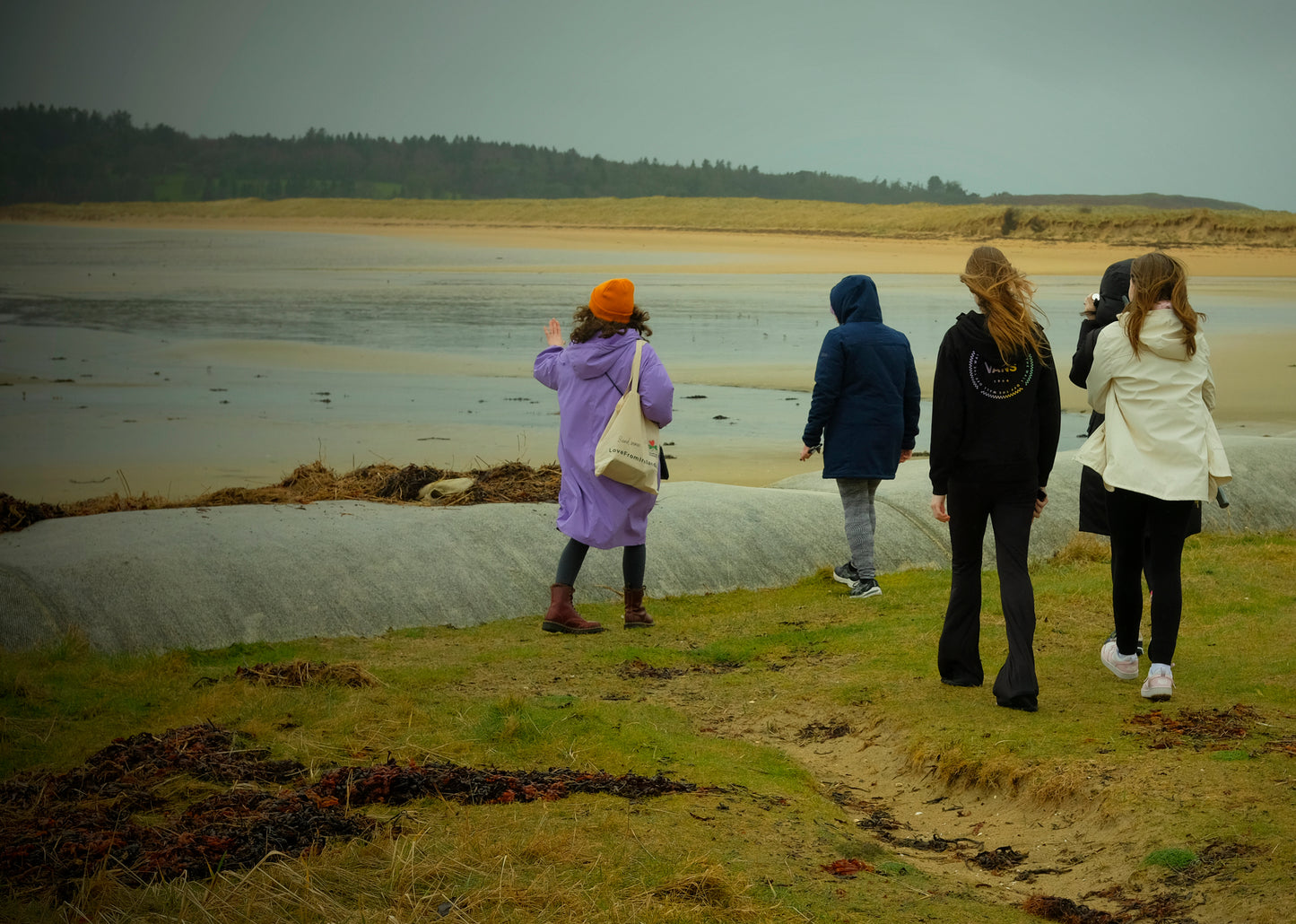 A group of photowalk participants exploring the Donegal Boardwalk