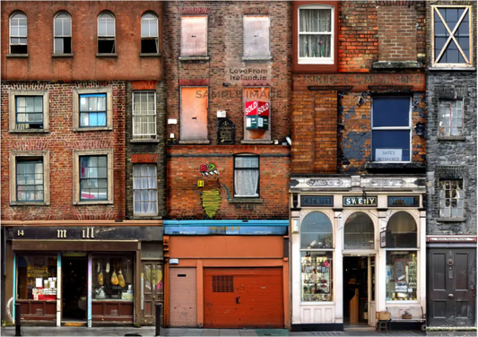 A Collage Of Old Dublin By Iris O’connor Print-On-Demand Postcard