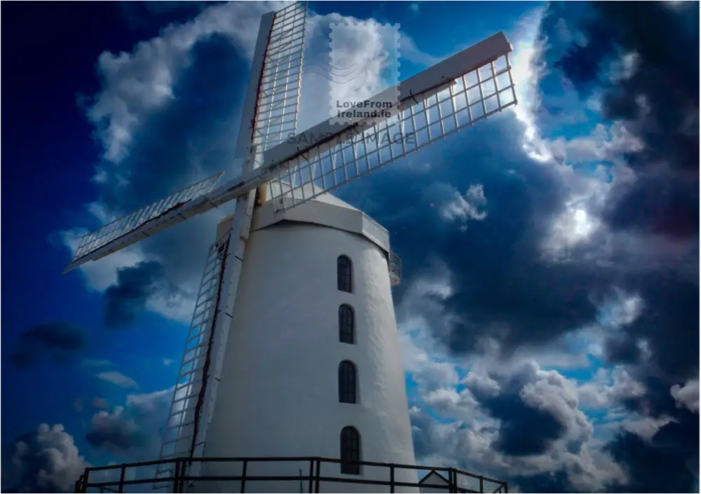 Blennerville Windmill Tralee Co. Kerry By Amanda Burke Print-On-Demand Postcard