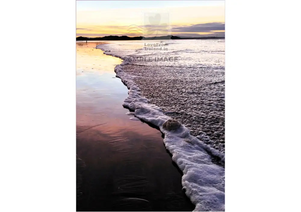 Evening Light On Enniscrone Beach West Sligo By Sarah O’connell Print-On-Demand Postcard