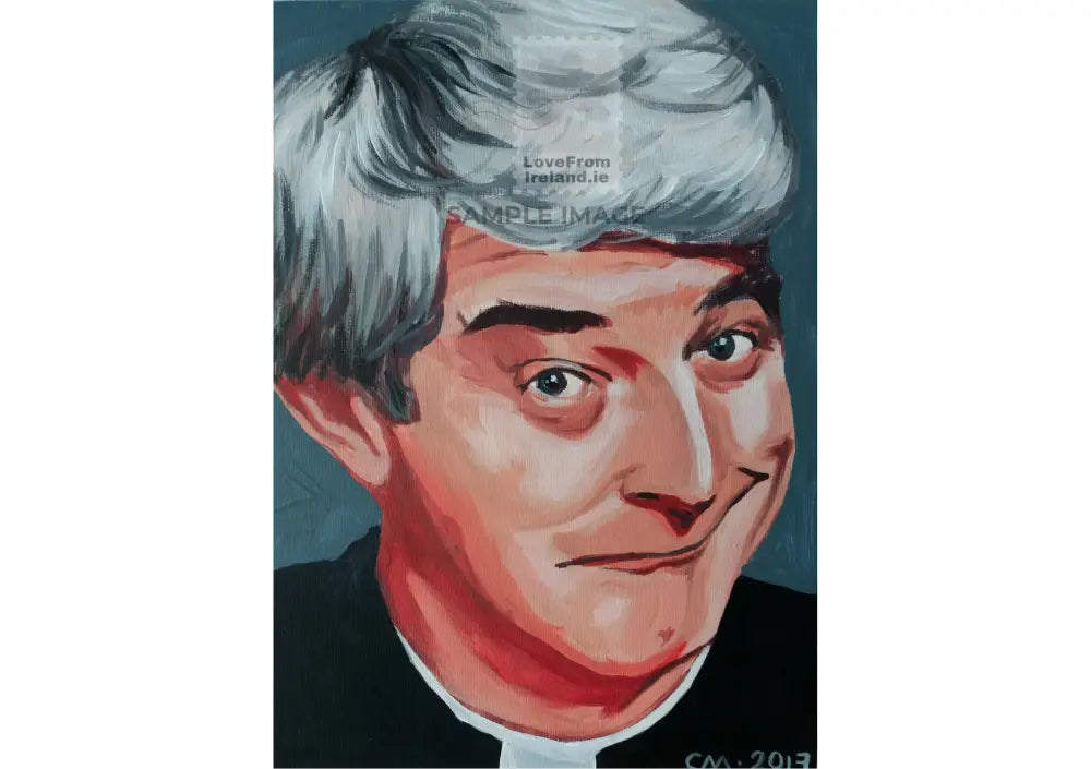 Father Ted By Claire Murphy Print-On-Demand Postcard