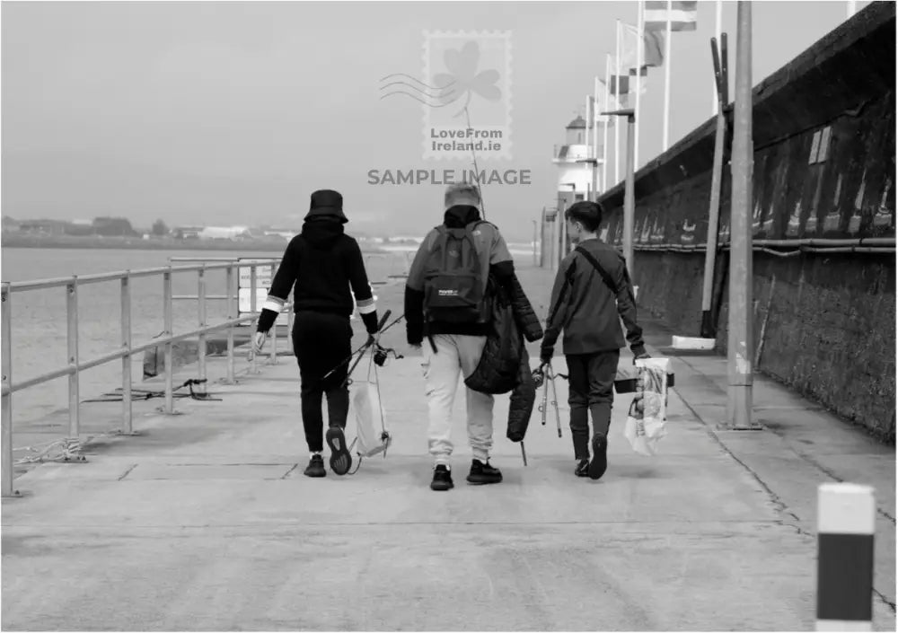 Gone fishing by Bob Tait Print on demand postcard