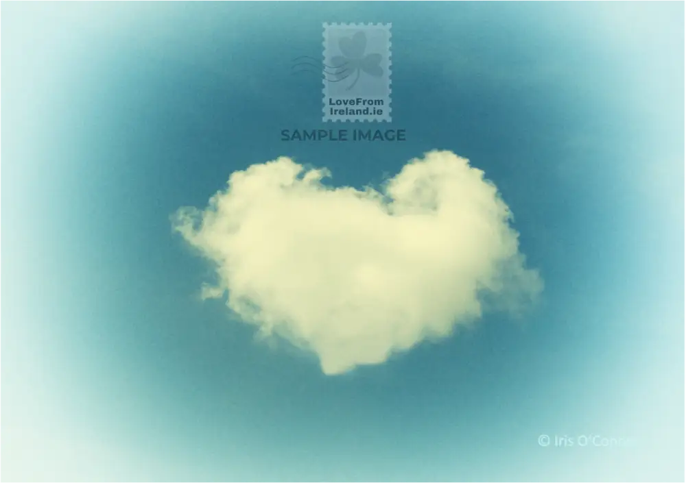 ’Heart Cloud’ By Iris O’connor Print-On-Demand Postcard