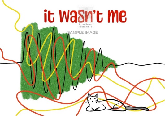 It Wasn’t Me By Rachel Rothwell Print-On-Demand Postcard