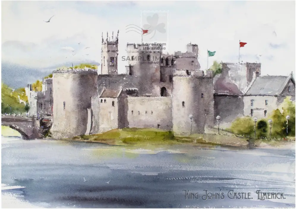 King John’s Castle By Karina Guseva Print-On-Demand Postcard