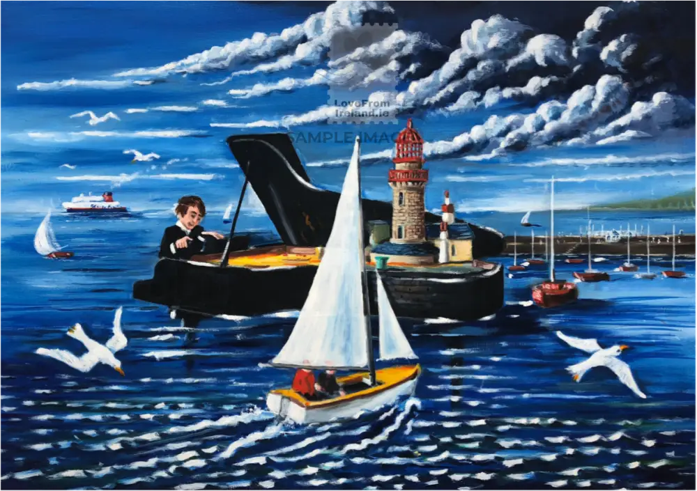 Lighthouse Sonata By Jimmy Burns Print-On-Demand Postcard