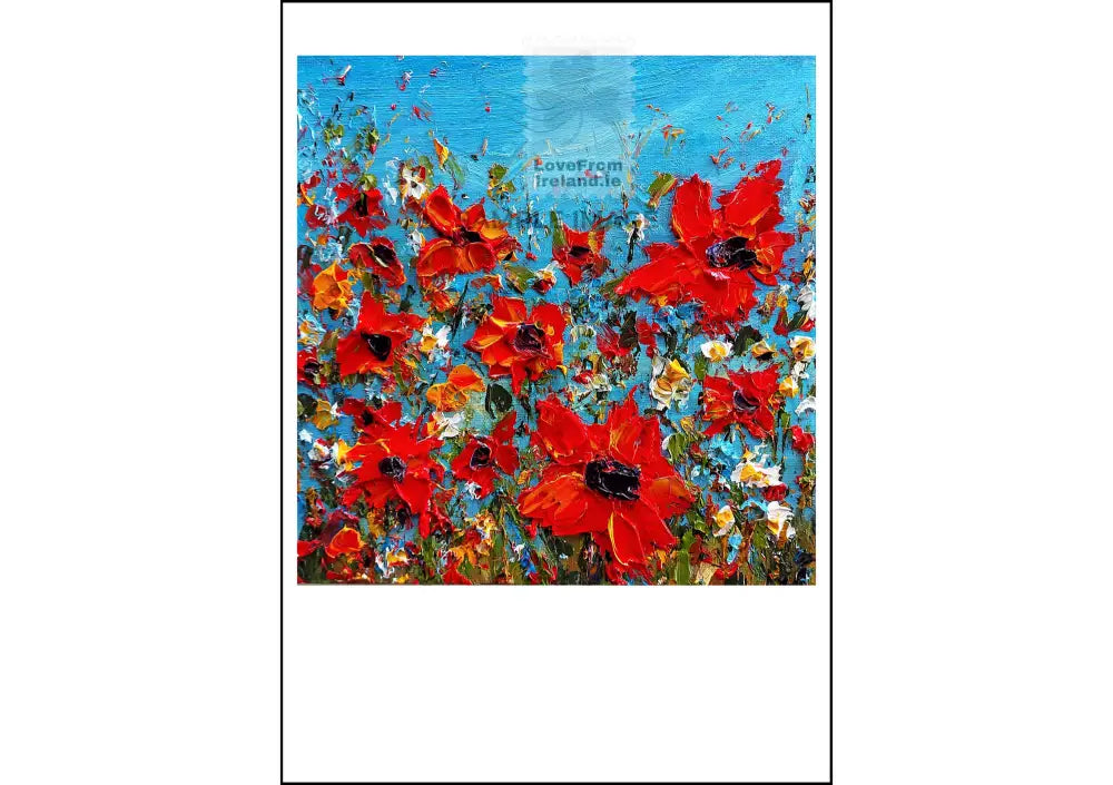 Poppy Party By Niki Purcell Print-On-Demand Postcard