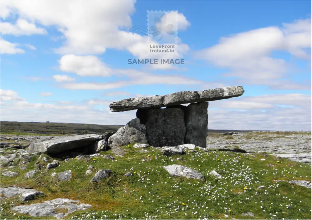 Poulnabrone Dolmen By Georgina Pereira Print-On-Demand Postcard