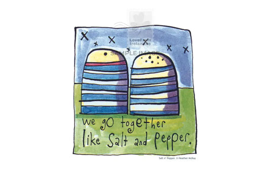 ’Salt And Pepper’ By Heather Mckay Print-On-Demand Postcard