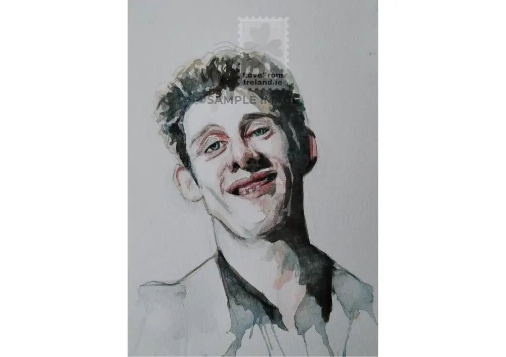 Shane Macgowan By Claire Murphy Print-On-Demand Postcard