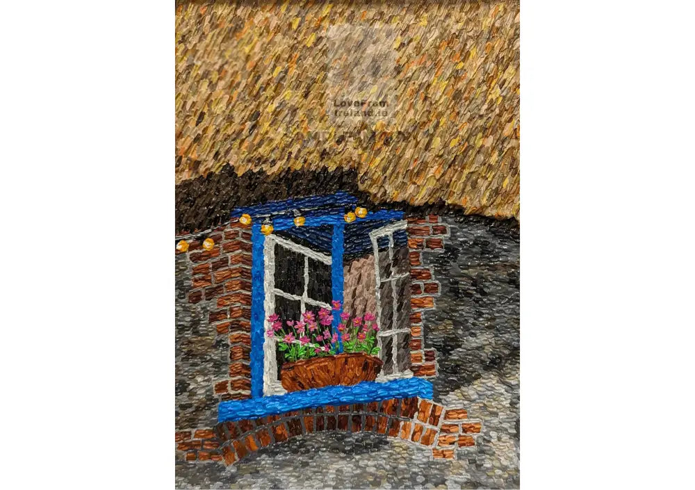 The Blue Door’s Window By Giulia Coli Print-On-Demand Postcard