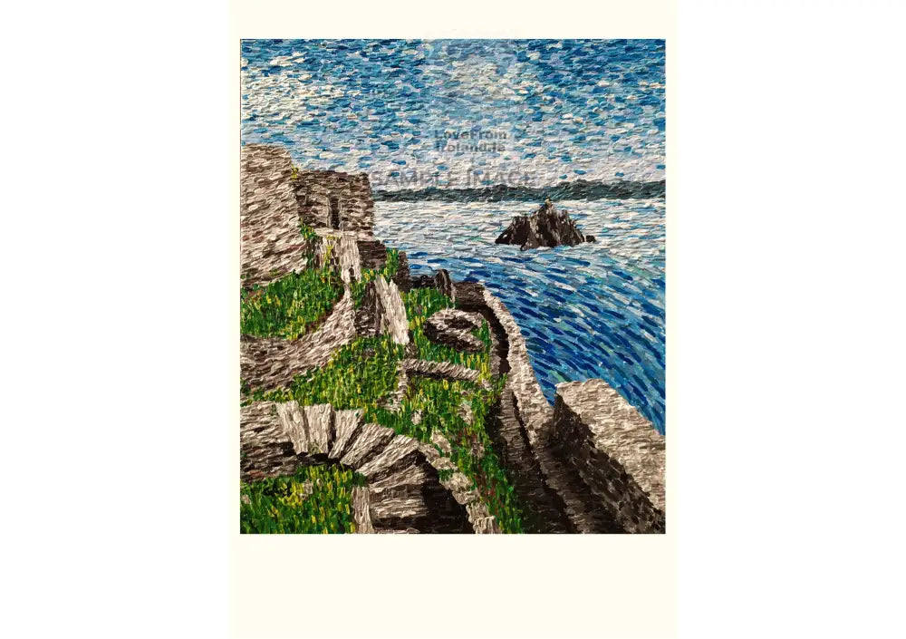 The Two Skelligs By Giulia Coli Print-On-Demand Postcard