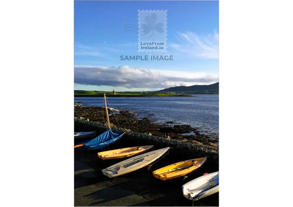 View Of Sligo Bay Near The Boathouse At Rosses Point By Sarah O’connell Print-On-Demand Postcard