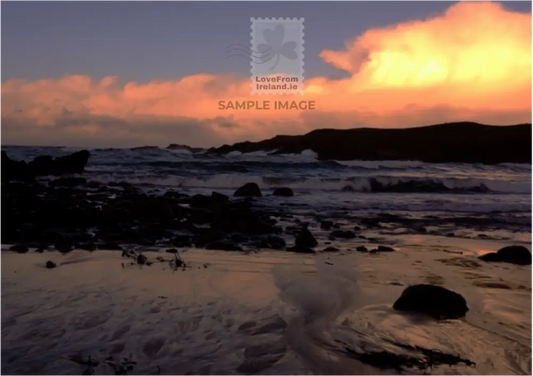 Wild Atlantic Sunset By Celkie Print-On-Demand Postcard